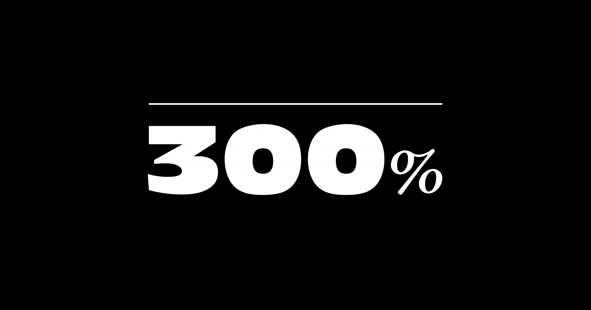 300% core logo | 300 percent