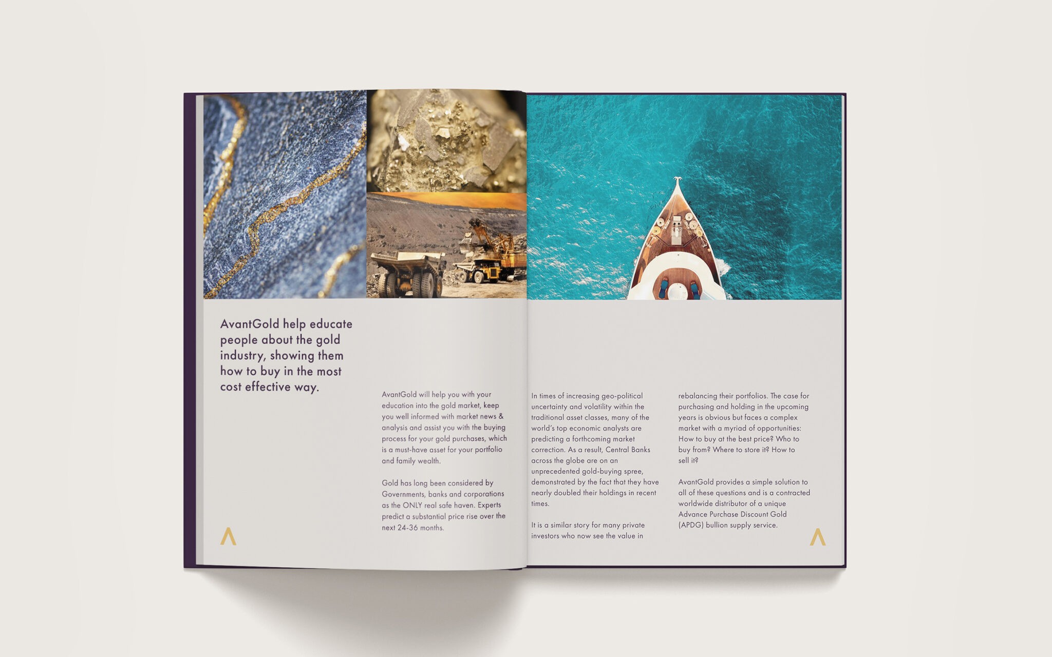 Avant.gold branding on stationary | 300%