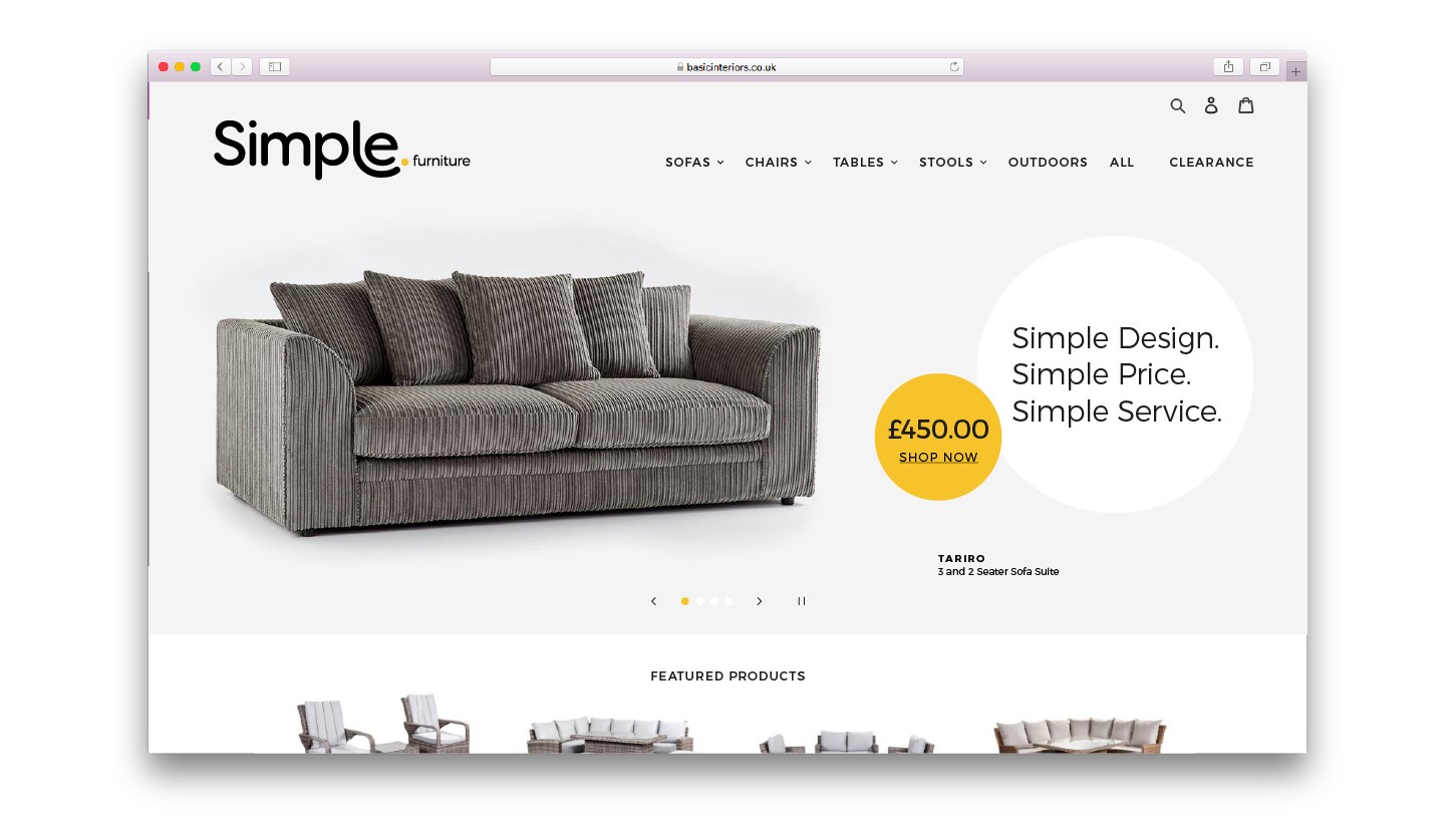 Simple.furniture homepage | 300%