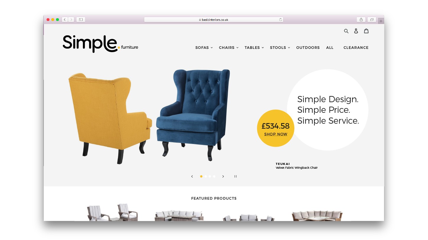 Simple.furniture homepage | 300%